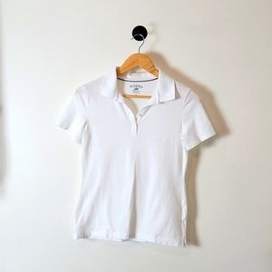 White Polo Shirt *Coastal Grandma*